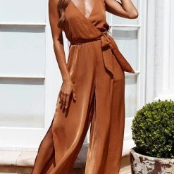 Levency New In Slit Belted Slip Jumpsuits 20 Levency New In Slit Belted Slip Jumpsuits