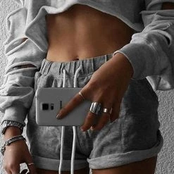 Levency Pockets Drawstring Shorts