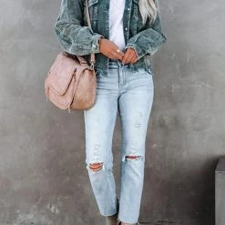 Levency Frayed Hem Cropped Corduroy Jacket New In 60 Levency Frayed Hem Cropped Corduroy Jacket New In