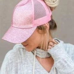 Levency Sequin Mesh Baseball Cap