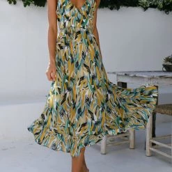 Levency Floral Print Ruffle Hem Slip Dress 21 Levency Floral Print Ruffle Hem Slip Dress