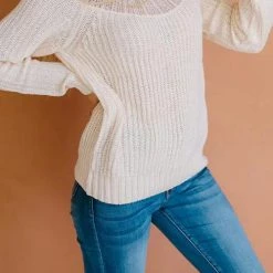 Levency Lace Patchwork O Neck Sweater 16 Levency Lace Patchwork O Neck Sweater