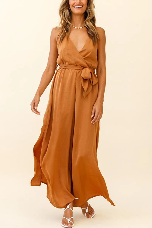 Levency New In Slit Belted Slip Jumpsuits 8 Levency New In Slit Belted Slip Jumpsuits
