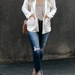 Levency New In Break The Bank Sequin Blazer 44 Levency New In Break The Bank Sequin Blazer