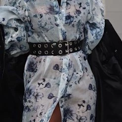 Levency Metal Hollow Wide Belt