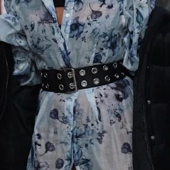 Levency Metal Hollow Wide Belt