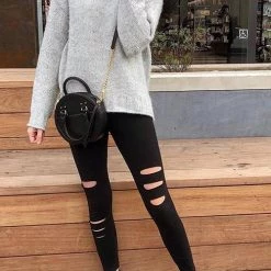 Levency Ripped Yoga Leggings New In