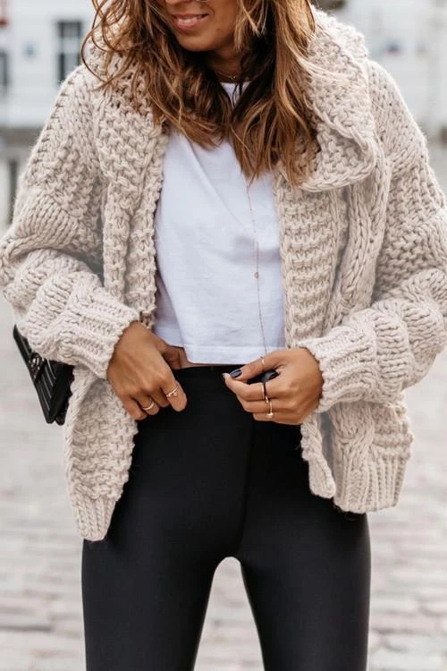 Levency Knit Loose Hoodie Cardigan 10 Levency Knit Loose Hoodie Cardigan