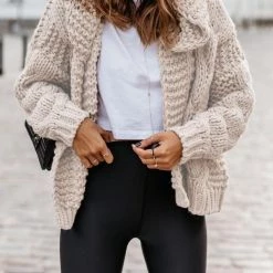 Levency Knit Loose Hoodie Cardigan 27 Levency Knit Loose Hoodie Cardigan