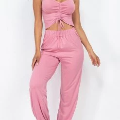 Levency Drwatring Cutout Slip Jumpsuit New In