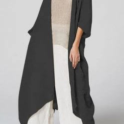Levency New In Flowly Belted Trench Kimono