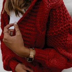 Levency Knit Loose Hoodie Cardigan 25 Levency Knit Loose Hoodie Cardigan