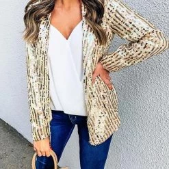 Levency New In Break The Bank Sequin Blazer 37 Levency New In Break The Bank Sequin Blazer