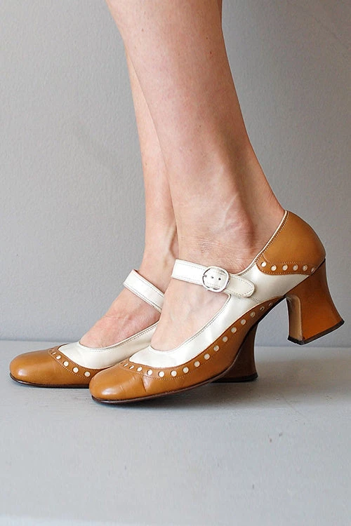 Levency Color Block Ankle Straps Mid Heels 1 Levency Color Block Ankle Straps Mid Heels