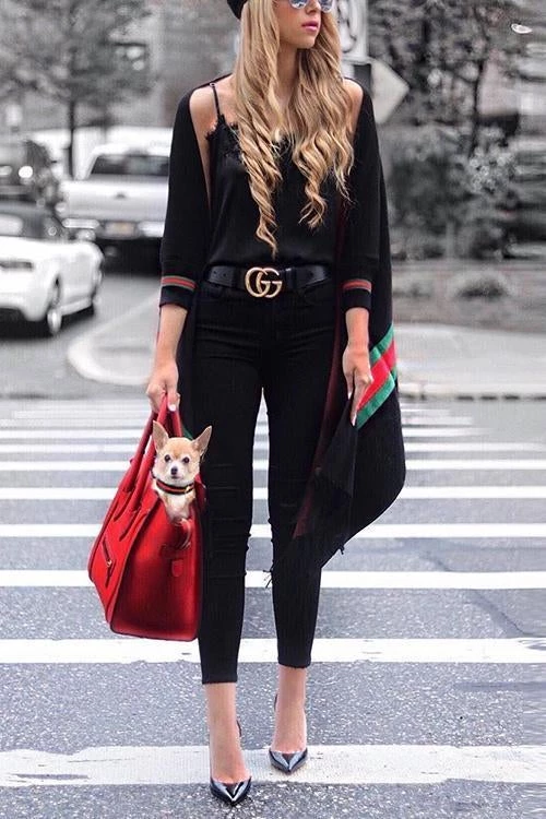 Levency Stripe Bat Sleeve Tassel Cardigan New In 17 Levency Stripe Bat Sleeve Tassel Cardigan New In