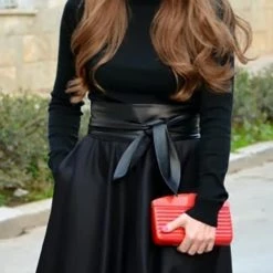 Levency New In Bow Tied PU Belt