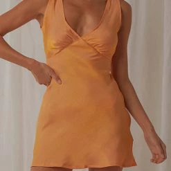 Levency New In Minimalism V Neck Tank Mini Dress