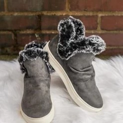 Levency Plush Zipper Sneaker Bootie New In