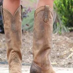 Levency Knee Hight Chunky Heels Boots