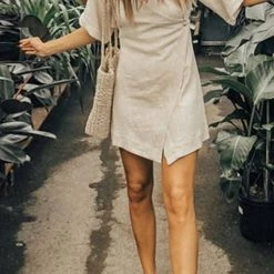 Levency New In V Neckline Faux Wrap Romper