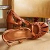 Levency Multi Cross Strap Chunky High Heel Sandals