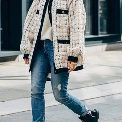 Levency Button Pockets O Neck Cardigan New In