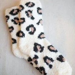 Levency New In Leopard Pattern Coral Fleece Socks 18 Levency New In Leopard Pattern Coral Fleece Socks