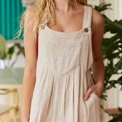 Levency Adjustable Straps Pockets Wide Leg Jumpsuits New In