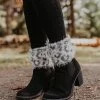 Levency Silky Leopard Print Boot Cuffs