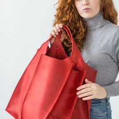 Levency Oversized Leather Tote Bag New In