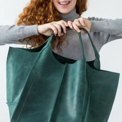 Levency Oversized Leather Tote Bag New In