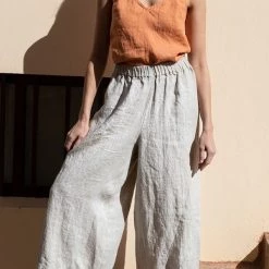 Levency New In Solid Linen Tank Top