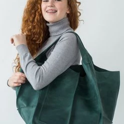 Levency Oversized Leather Tote Bag New In