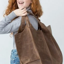 Levency Oversized Leather Tote Bag New In