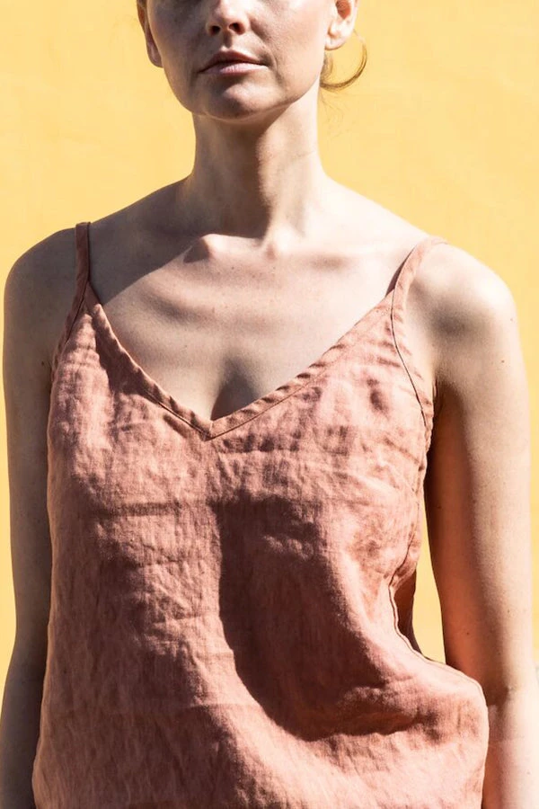 Levency New In Solid Linen Tank Top 6 Levency New In Solid Linen Tank Top