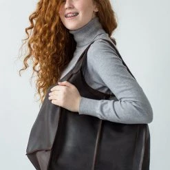 Levency Oversized Leather Tote Bag New In