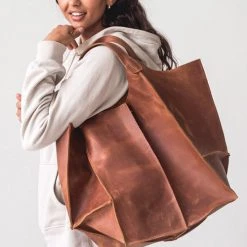 Levency Oversized Leather Tote Bag New In