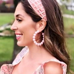 Levency Velvet Knot Pearl Headband New In