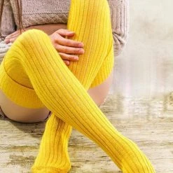 Levency New In Cotton Over Knee Socks