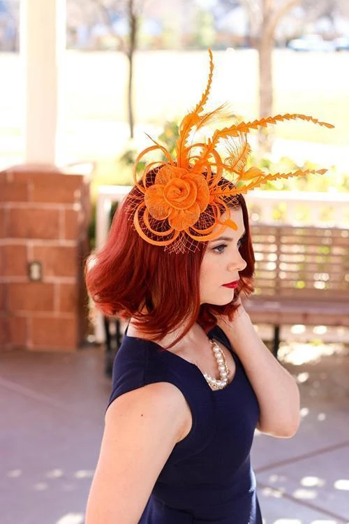 Levency Feather Mesh Fascinator New In 9 Levency Feather Mesh Fascinator New In