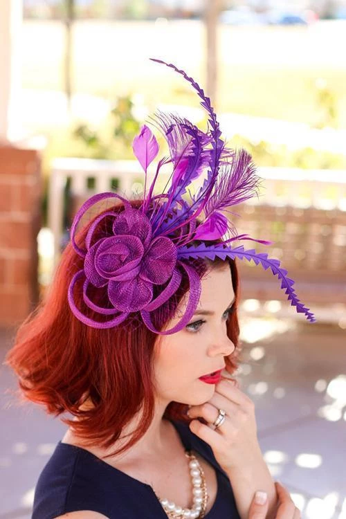 Levency Feather Mesh Fascinator New In 1 Levency Feather Mesh Fascinator New In