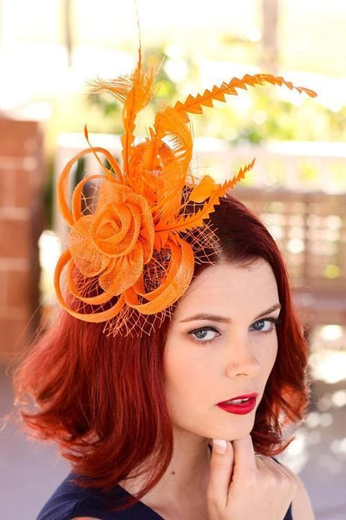 Levency Feather Mesh Fascinator New In 2 Levency Feather Mesh Fascinator New In