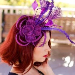 Levency Feather Mesh Fascinator New In 22 Levency Feather Mesh Fascinator New In