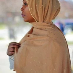 Levency Rhinestone Shawl Scarf