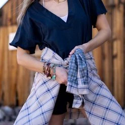 Levency Deep V Neck Solid Color Romper