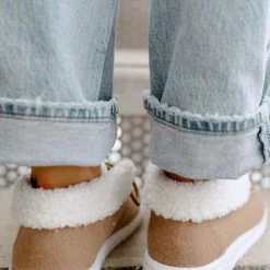 Levency New In Gypsy Jazz Odeme Sherpa Cuffed Sneaker