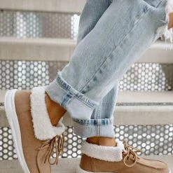 Levency New In Gypsy Jazz Odeme Sherpa Cuffed Sneaker