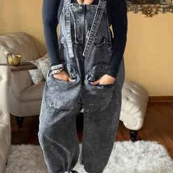 Levency New In Pocket Detail Drawstring Harem Overall