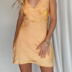 Levency New In Minimalism V Neck Tank Mini Dress