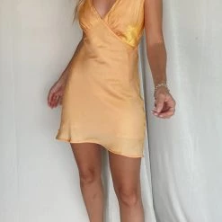 Levency New In Minimalism V Neck Tank Mini Dress